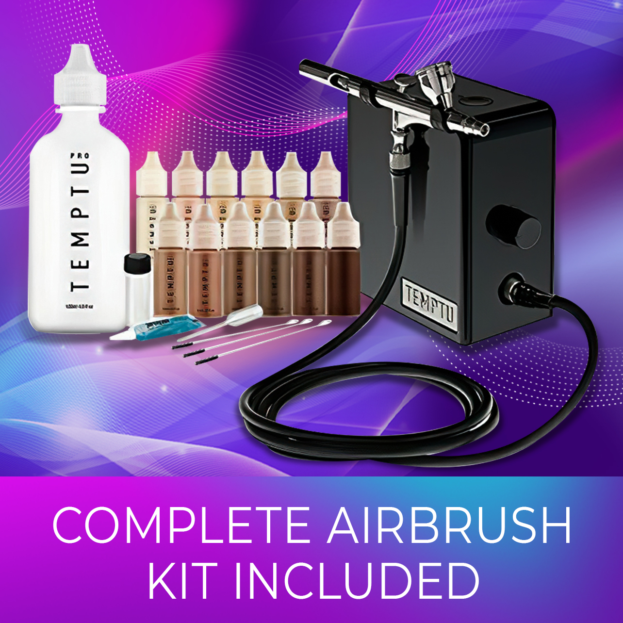 Deluxe Signature Airbrush Makeup Kit  Airbrush makeup kit, Beauty gadgets, Airbrush  makeup machine